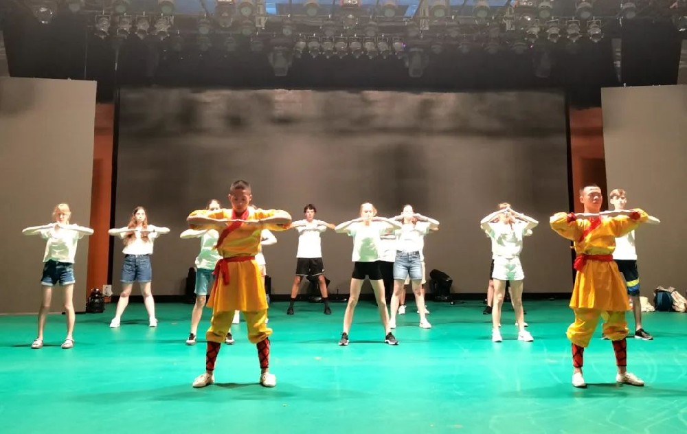 匈牙利匈中双语学校孔子课堂“汉语桥”夏令营来华交流团走进少林小龙武校
