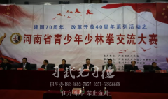 河南嵩山少林小龙武校武术表演出彩河南省青少年少林拳交流大赛开幕式