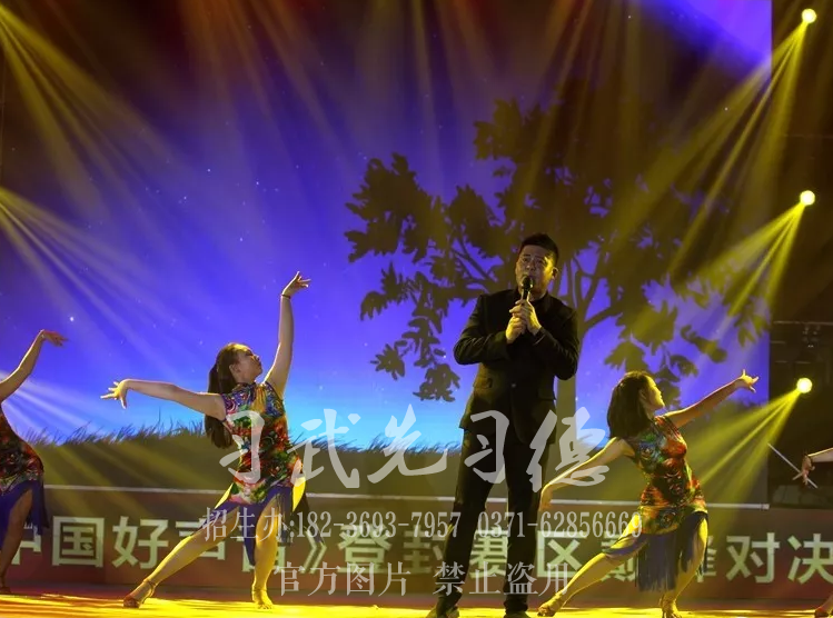 明星演唱会燃爆登封，河南小龙武校学员助演明星绿叶映花红